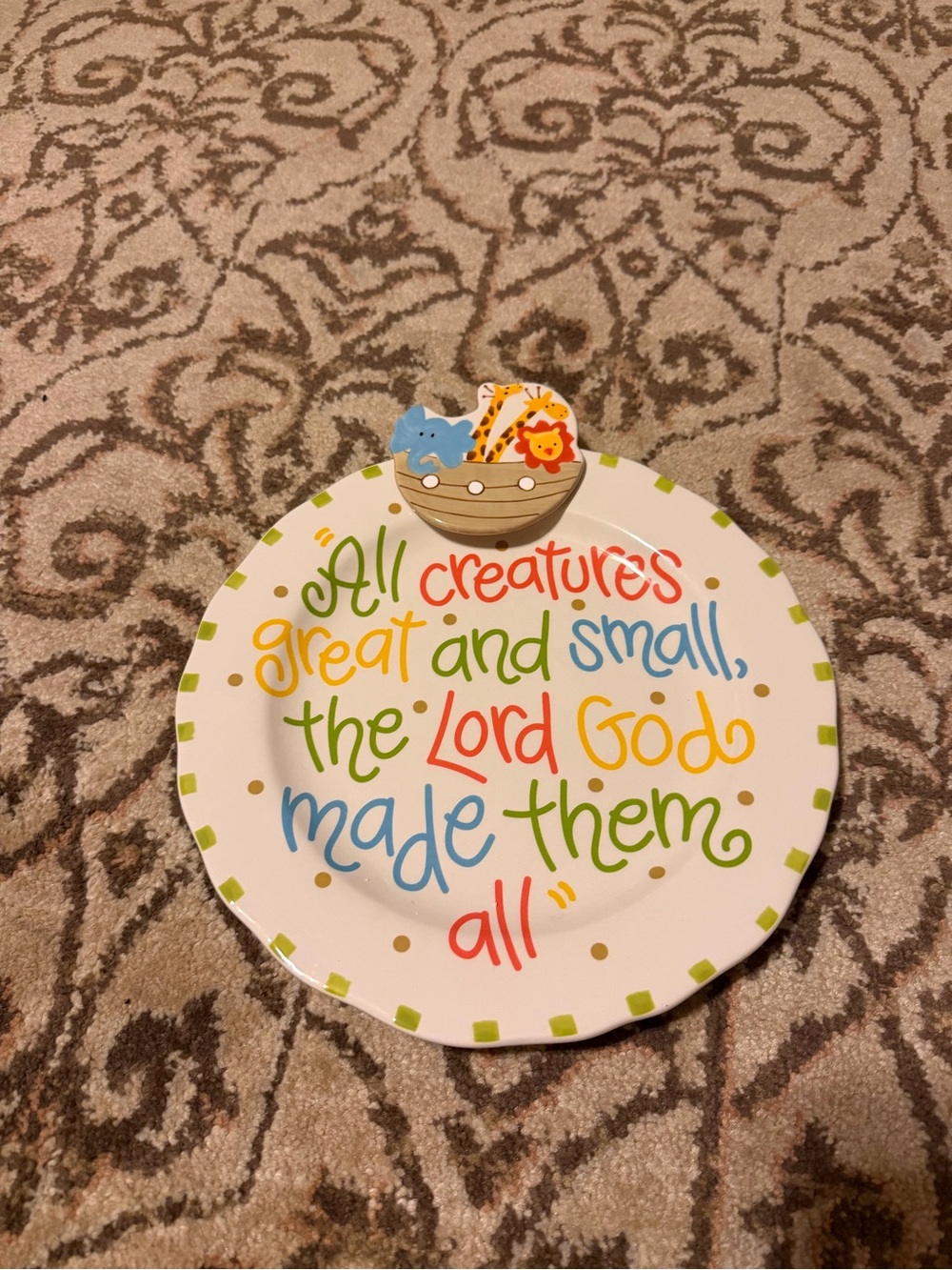 Coton Colors Happy Everything
Noah’s ark plate